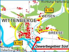 Karte Wittenberge